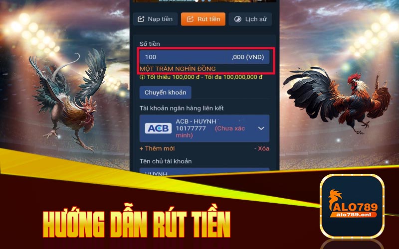 Rút tiền ALO789