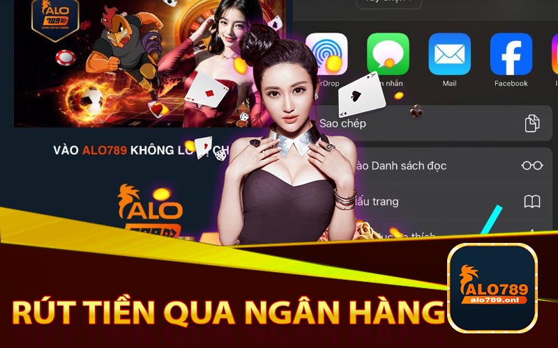 Rút tiền qua ngân hàng